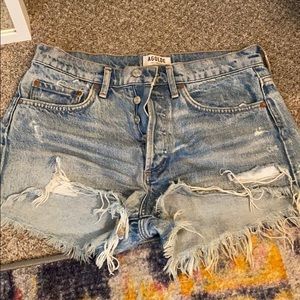 Agolde Parker Denim Shorts